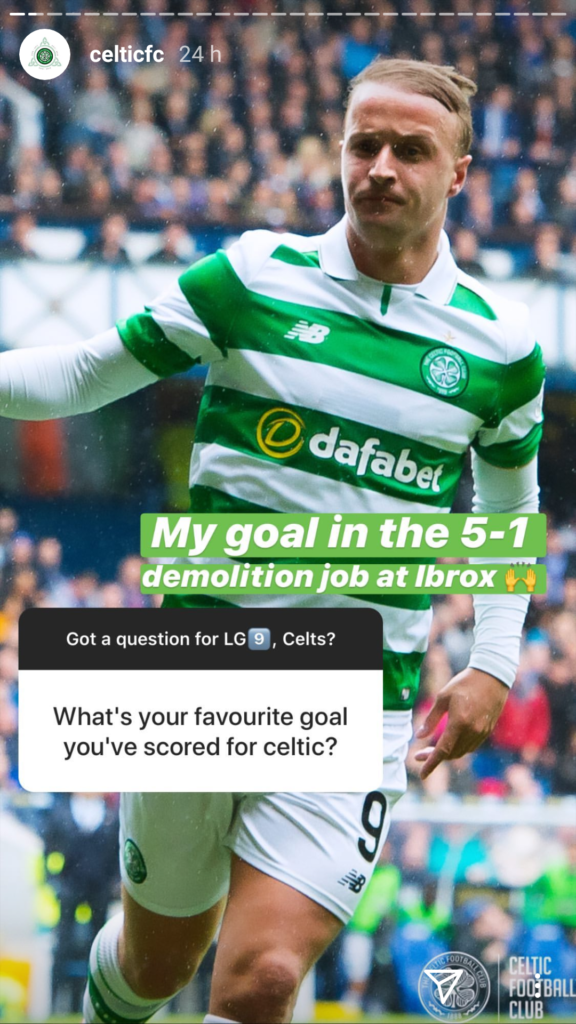 Celtic's official Instagram