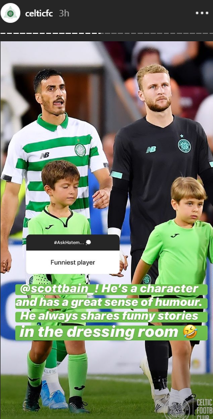 Hatem Abd Elhamed's response to a Celtic fan's question