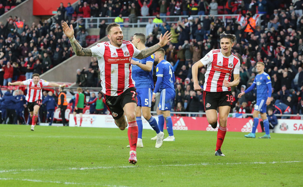 Celtic supporting Chris Maguire in action for Sunderland