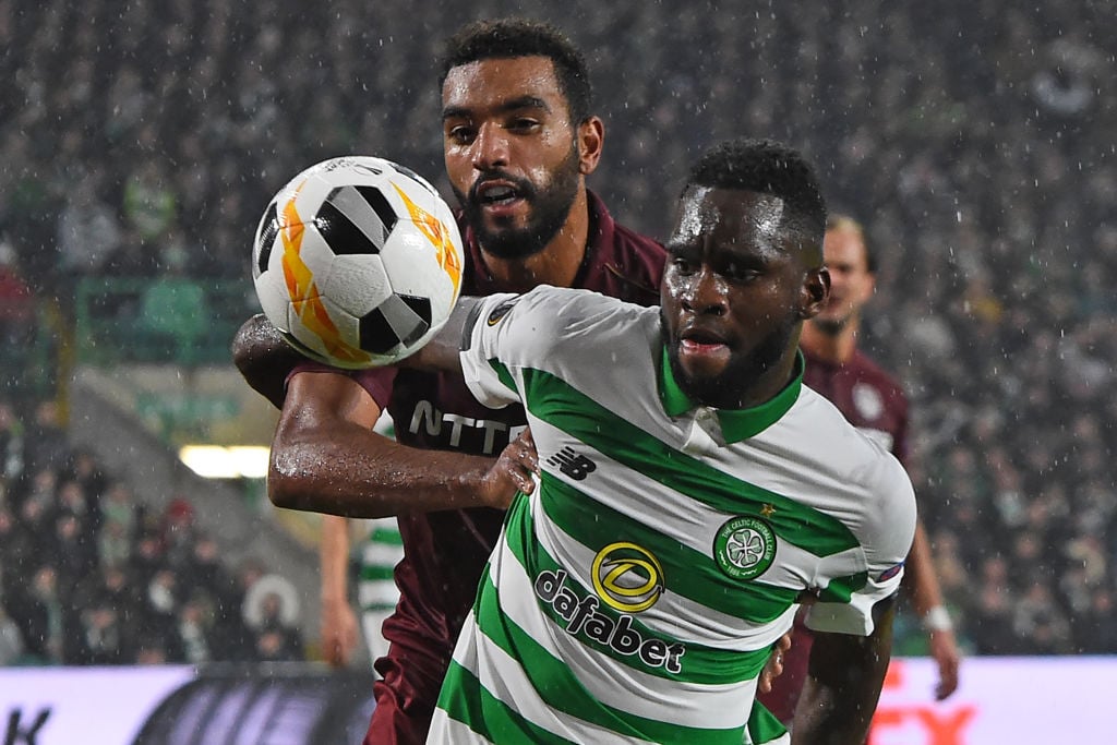 Billel Omrani in action against Celtic
