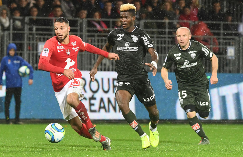 Celtic-linked Haris Belkebla in action for Brest