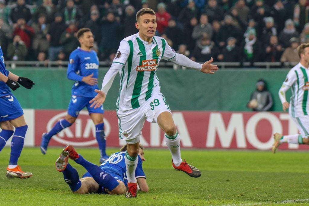 Reported Celtic target Dejan Ljubicic celebrates scoring against Rangers