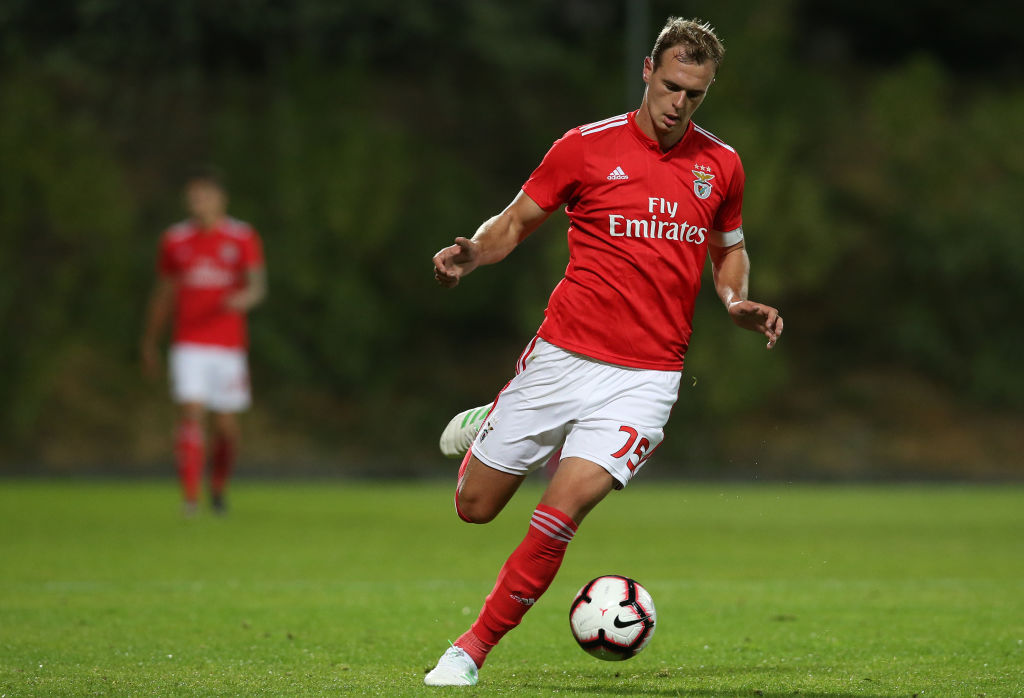 Reported Celtic target Branimir Kalaica in action for Benfica B