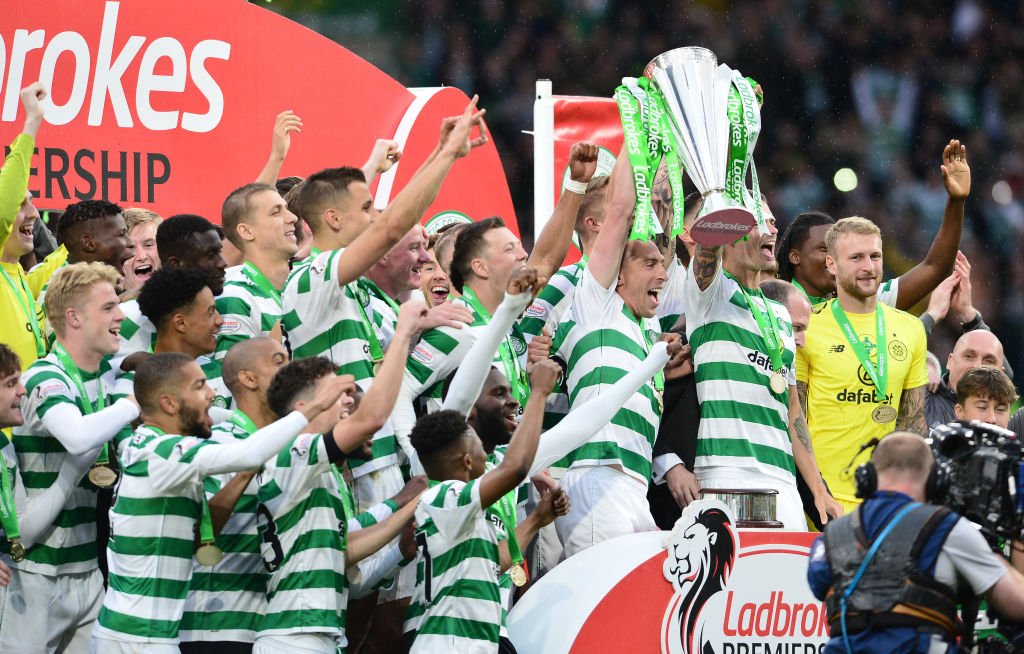 Celtic celebrate another title win