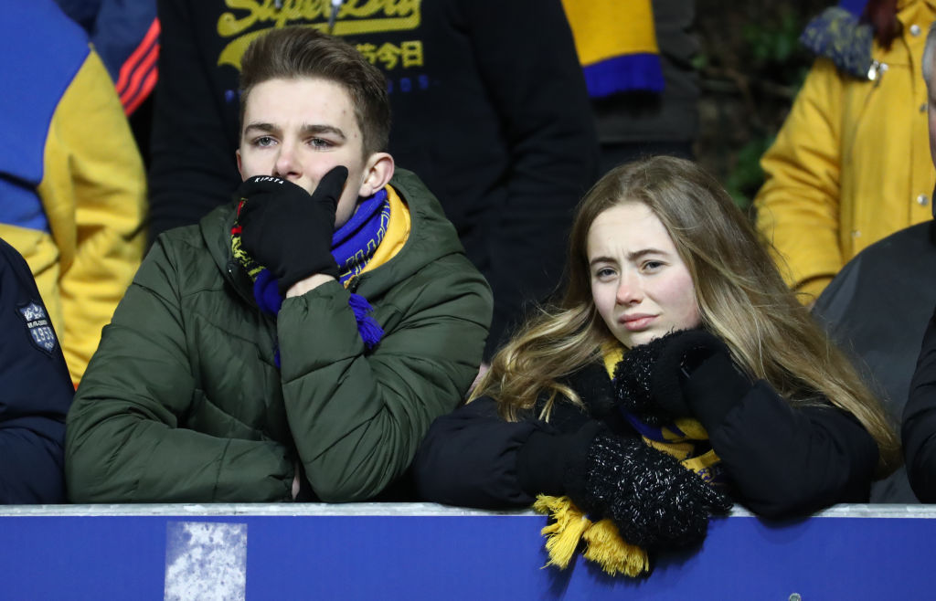 Two Waasland-Beveren fans