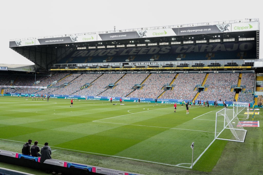 Elland Road was empty for the game against Charlton