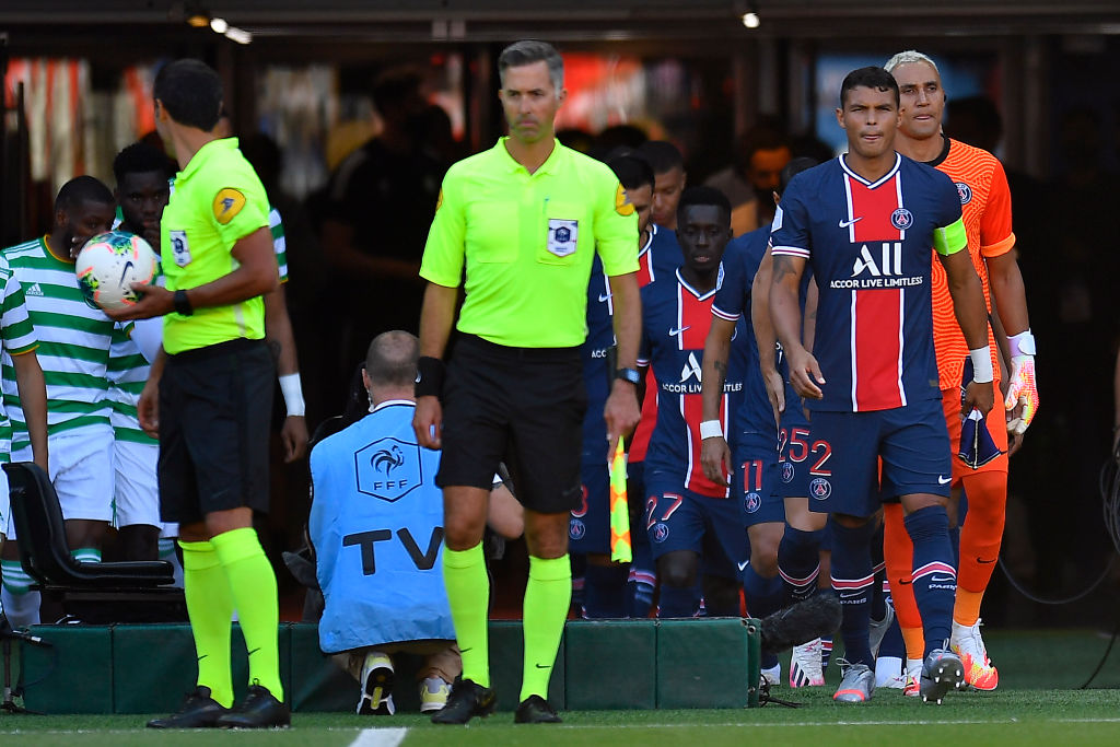 Silva led his team out against Celtic