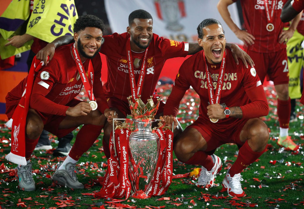Liverpool lifted the Premier League trophy on Wednesday