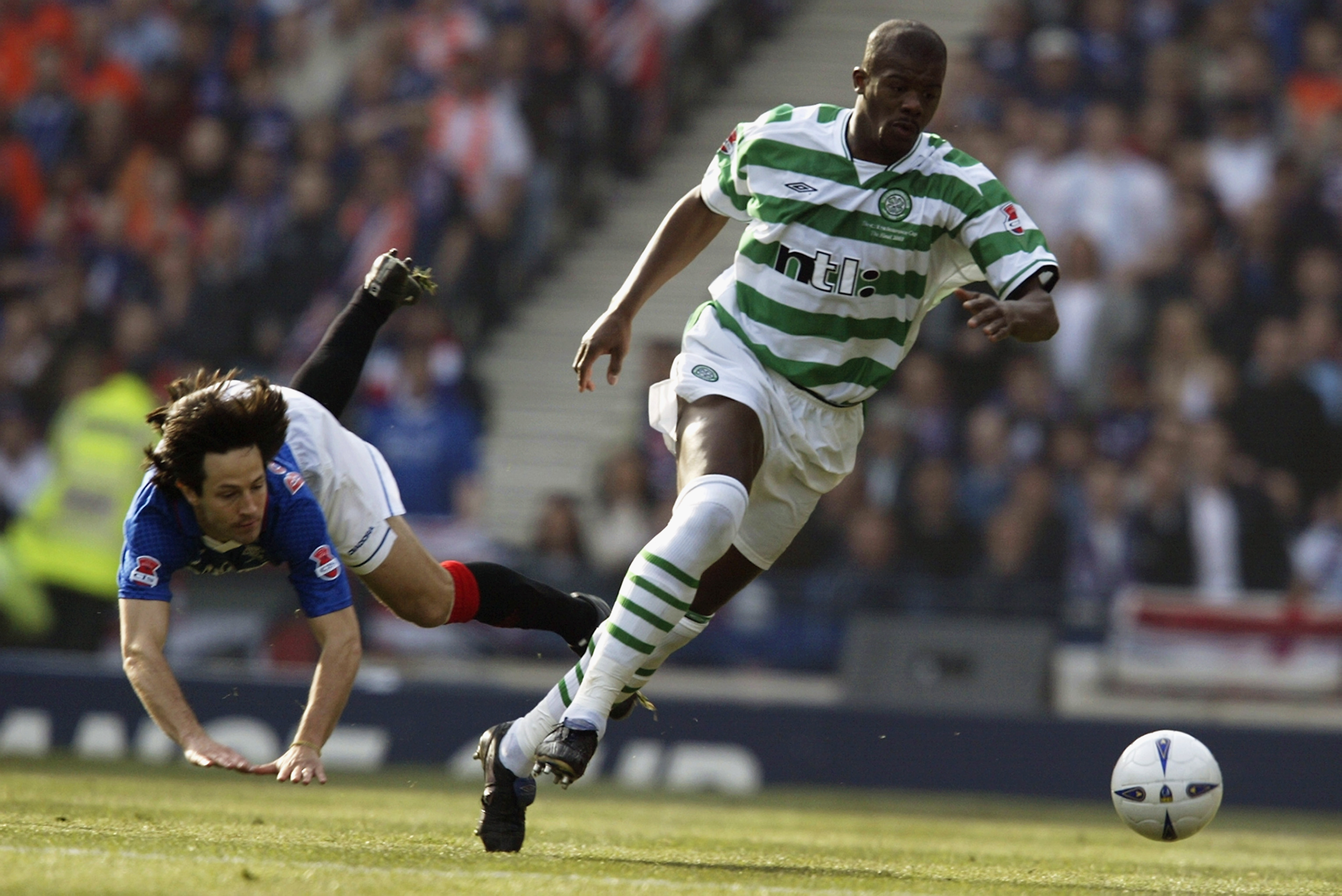 Bobo Balde in action for Celtic against Rangers