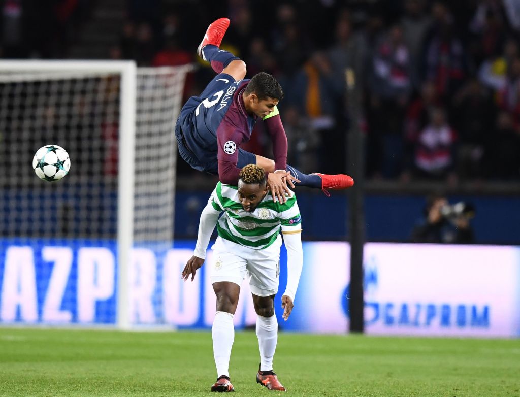 Silva collides with Dembele in 2017