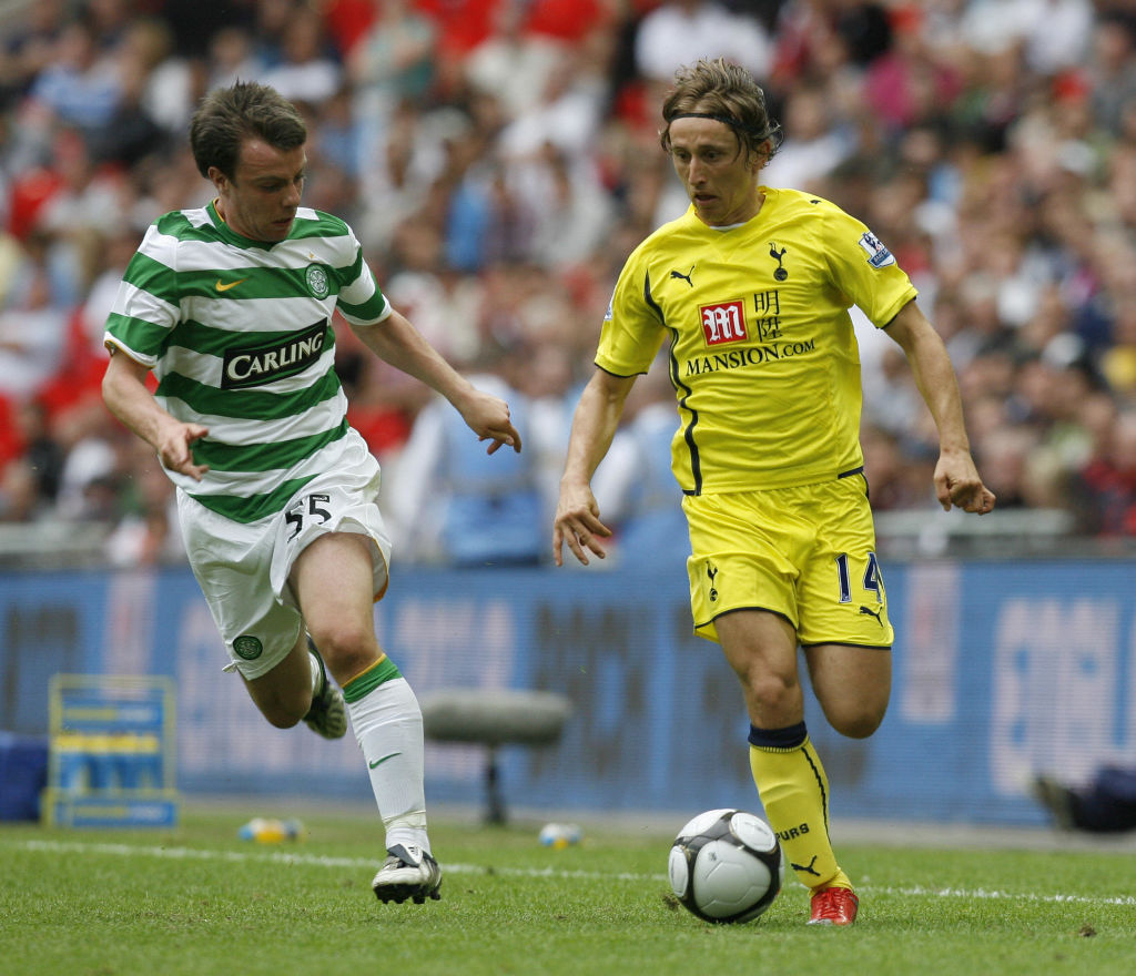 Modric in action against Celtic
