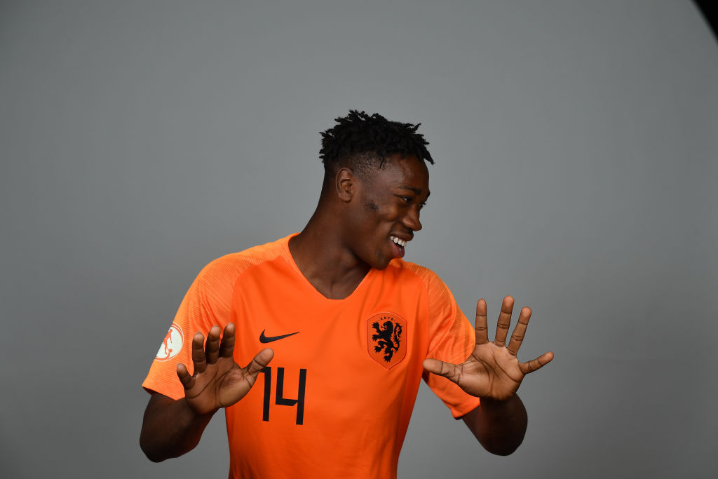 Mohamed Sankoh with the Netherlands under-17s