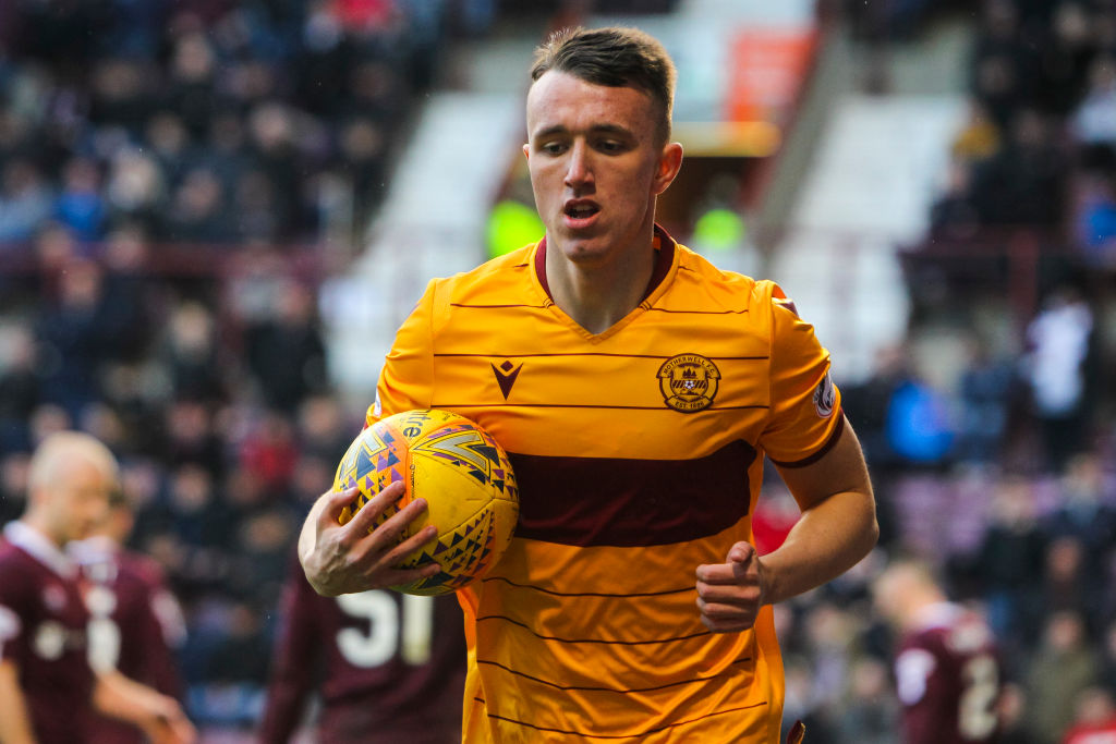 David Tunrbull in action for Motherwell