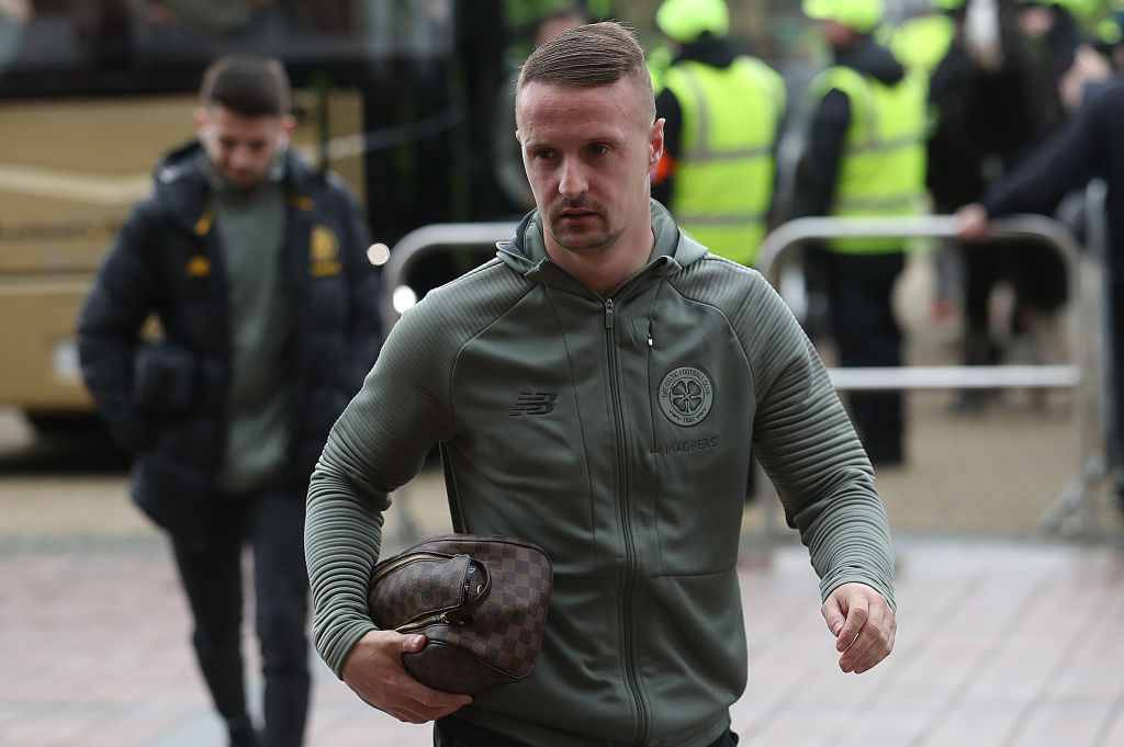 Griffiths walking in to Celtic Park