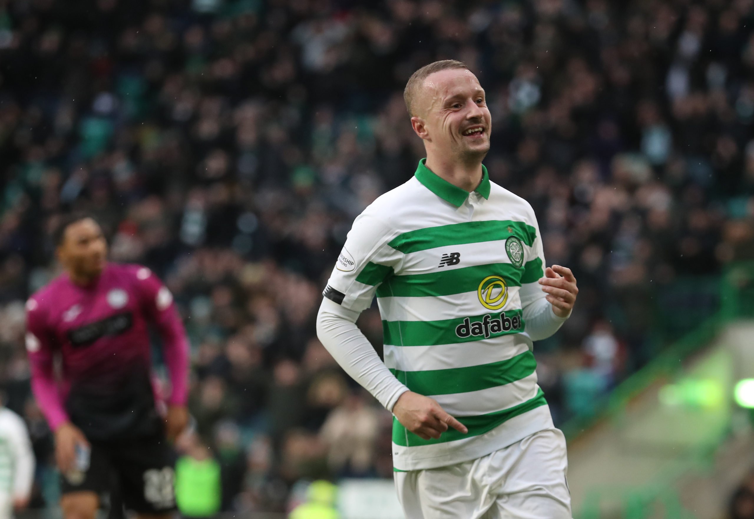 Celtic forward Leigh Griffiths after scoring