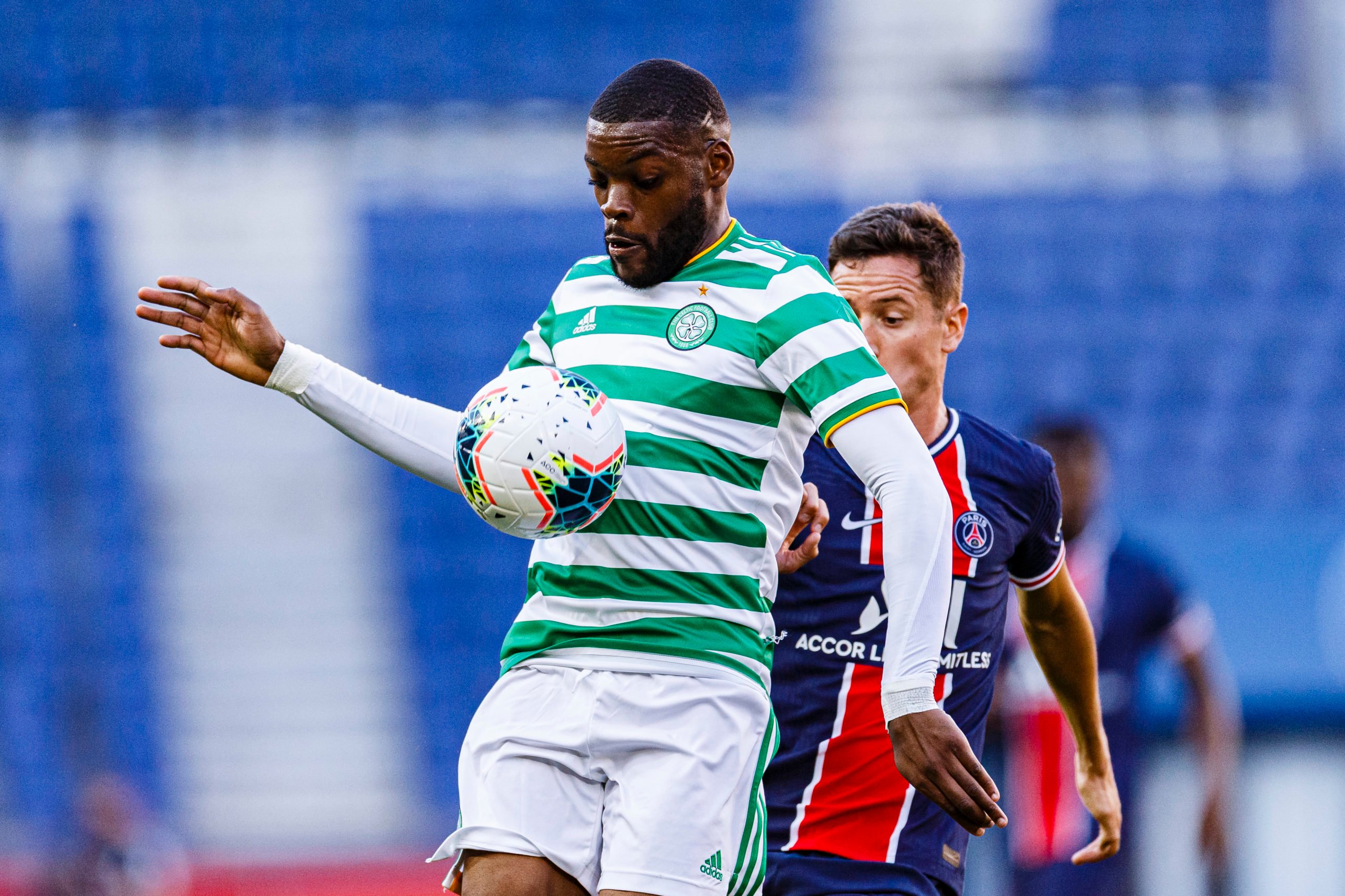 Olivier Ntcham in action for Celtic