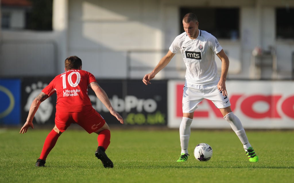 Pavlovic playing against the Welsh outfit
