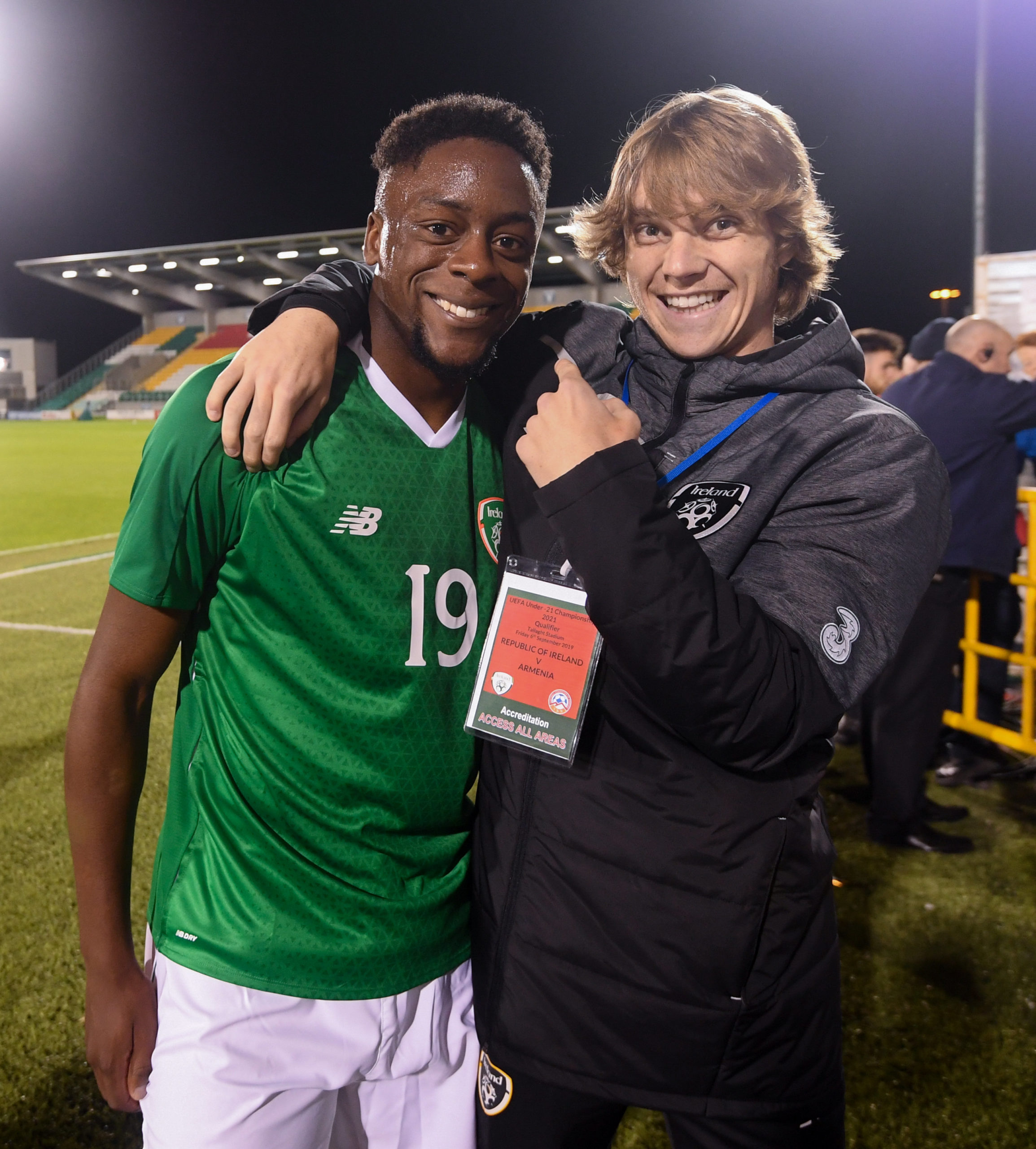 Connell alongside Afolabi