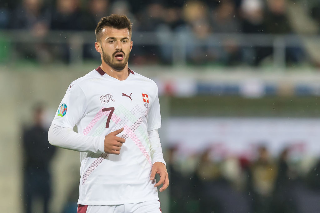 Albian Ajeti in action for Switzerland