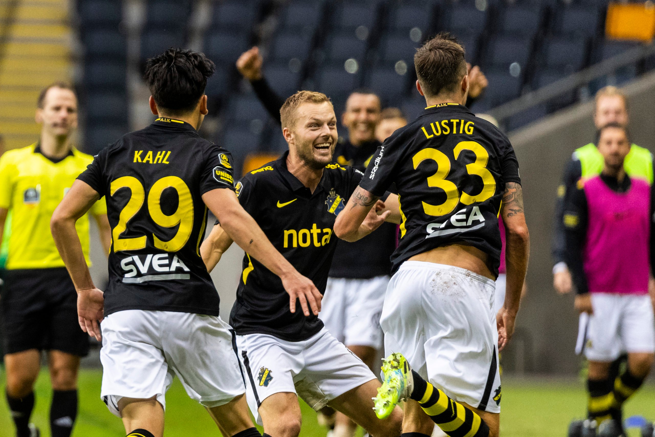 Celtic great Mikael Lustig sparks jubilant scenes after derby goal for AIK vs Hammarby