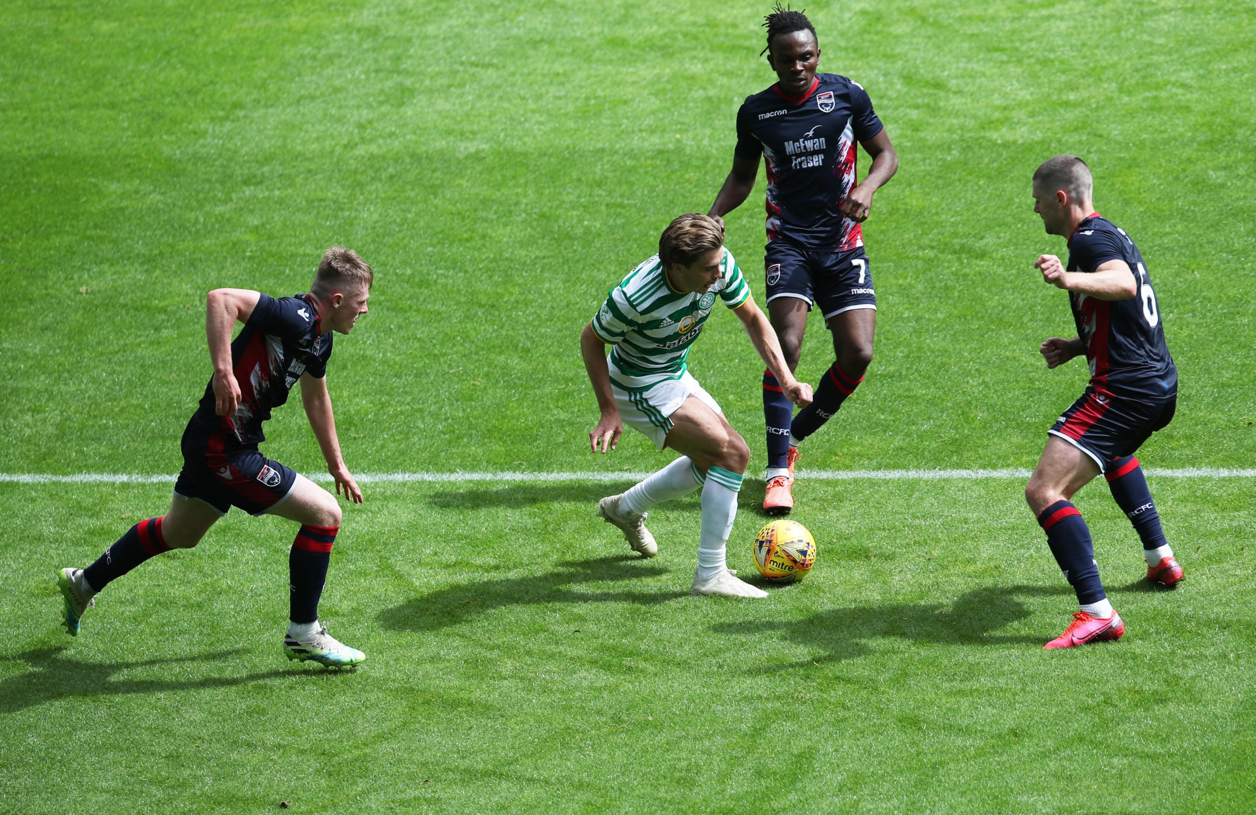 Celtic in action against Ross County