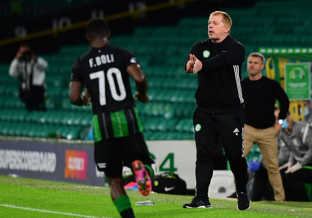 Celtic boss Neil Lennon during the Ferencvaros defeat
