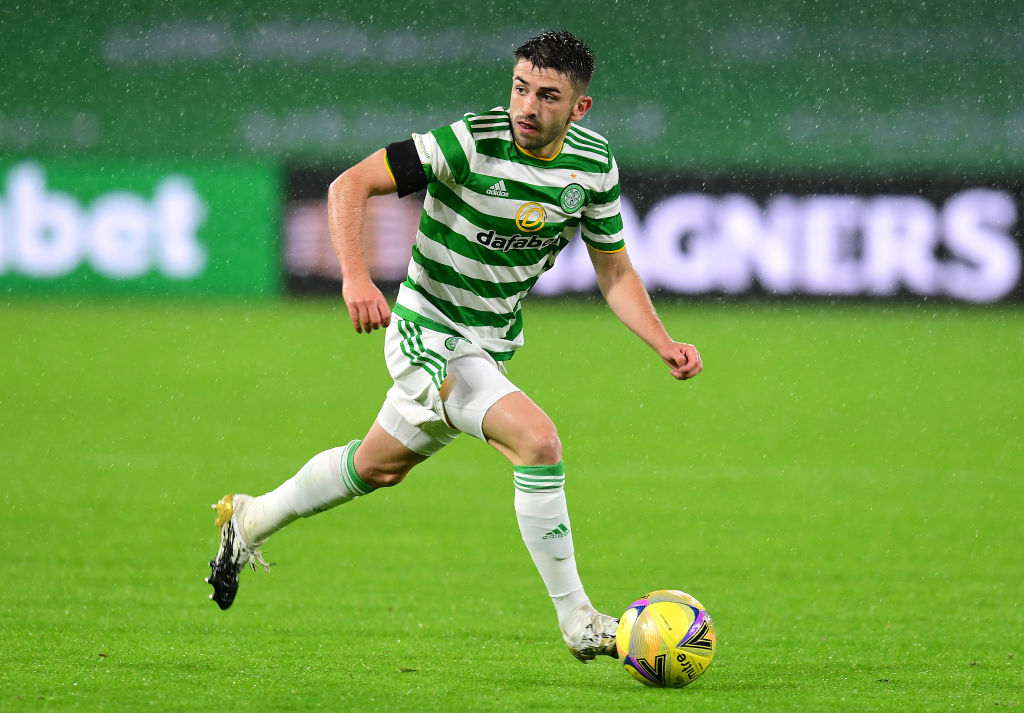 Greg Taylor in action for Celtic