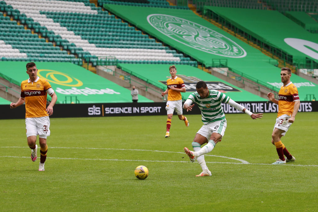 Celtic played Motherwell in front of no fans