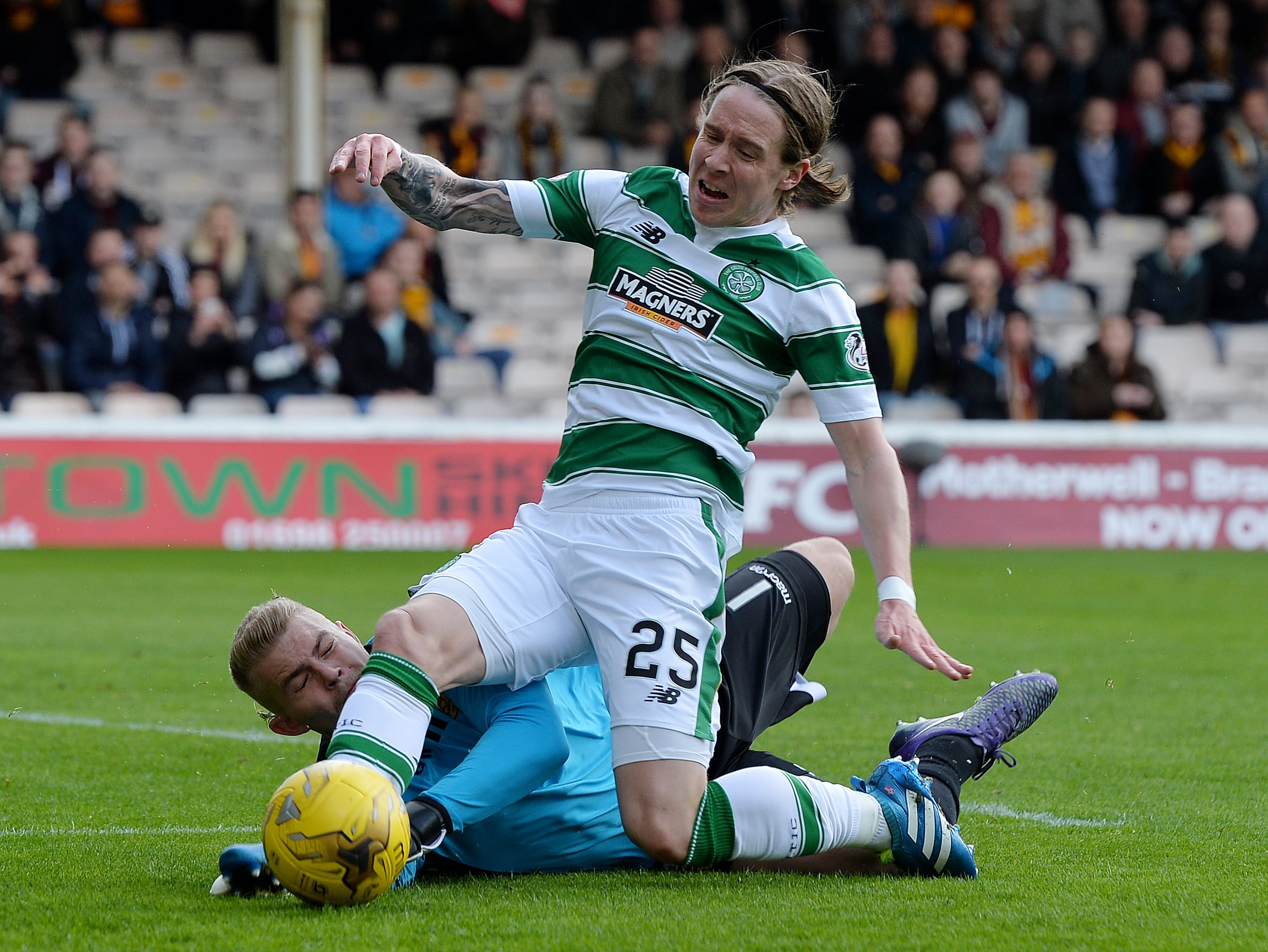 Stefan Johansen was named as Scotland's player of the year in 2015