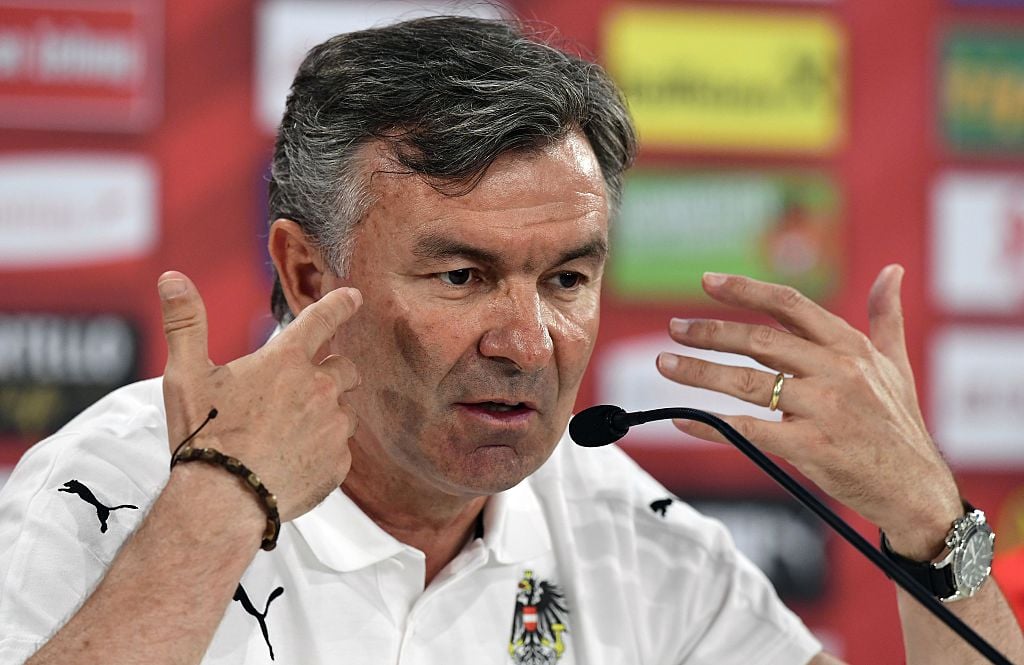Israel head coach Willi Ruttensteiner