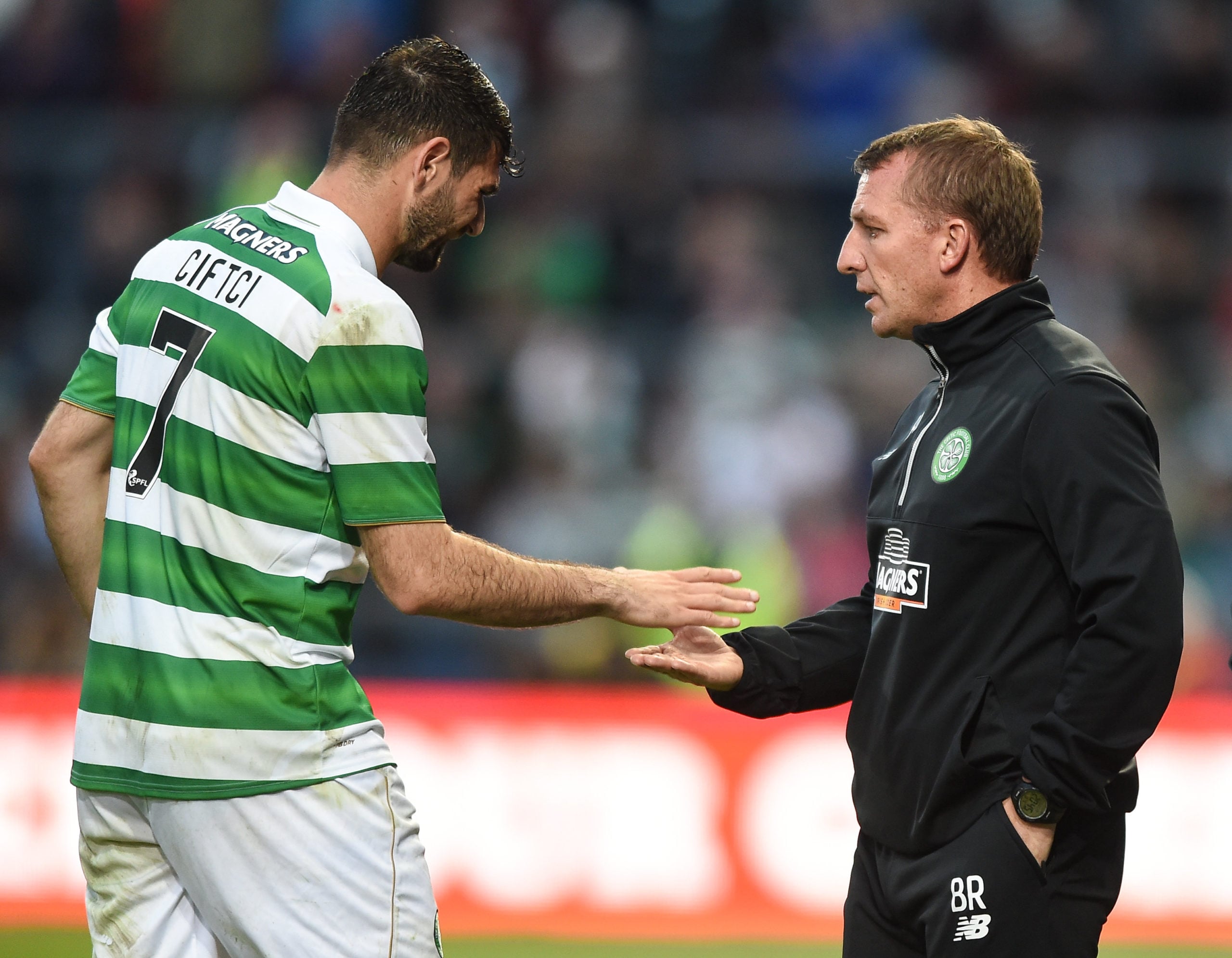 Ciftci with Brendan Rodgers in 2016