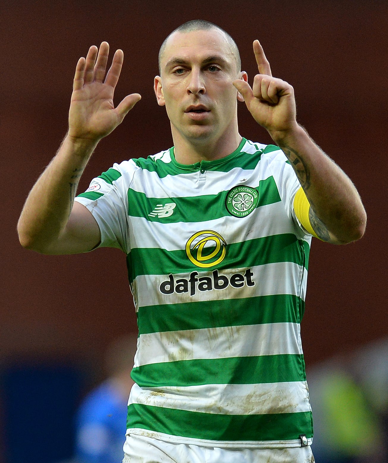 Scott Brown after the game, Celtic went on to win the title that season