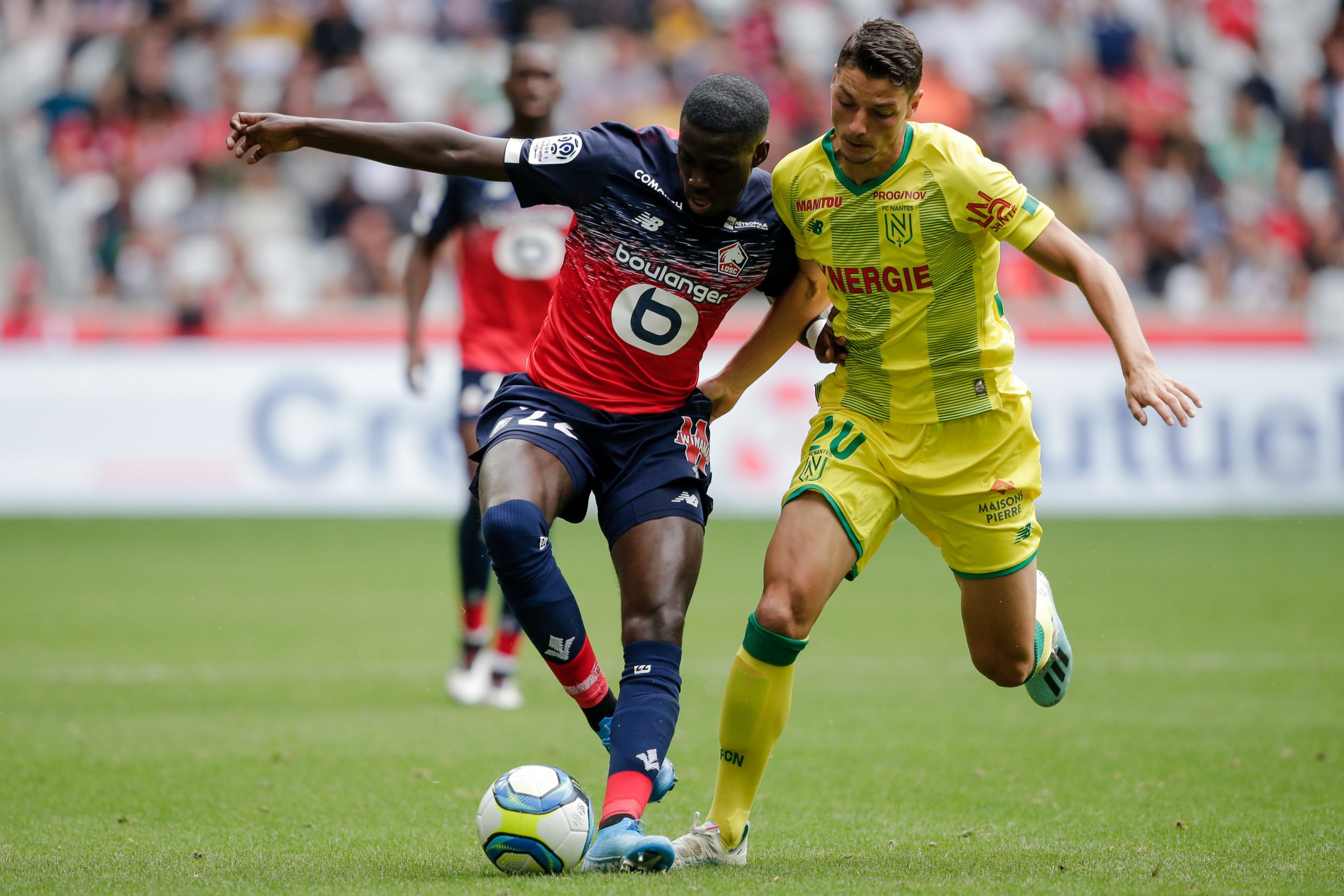 Timothy Weah playing for Lille