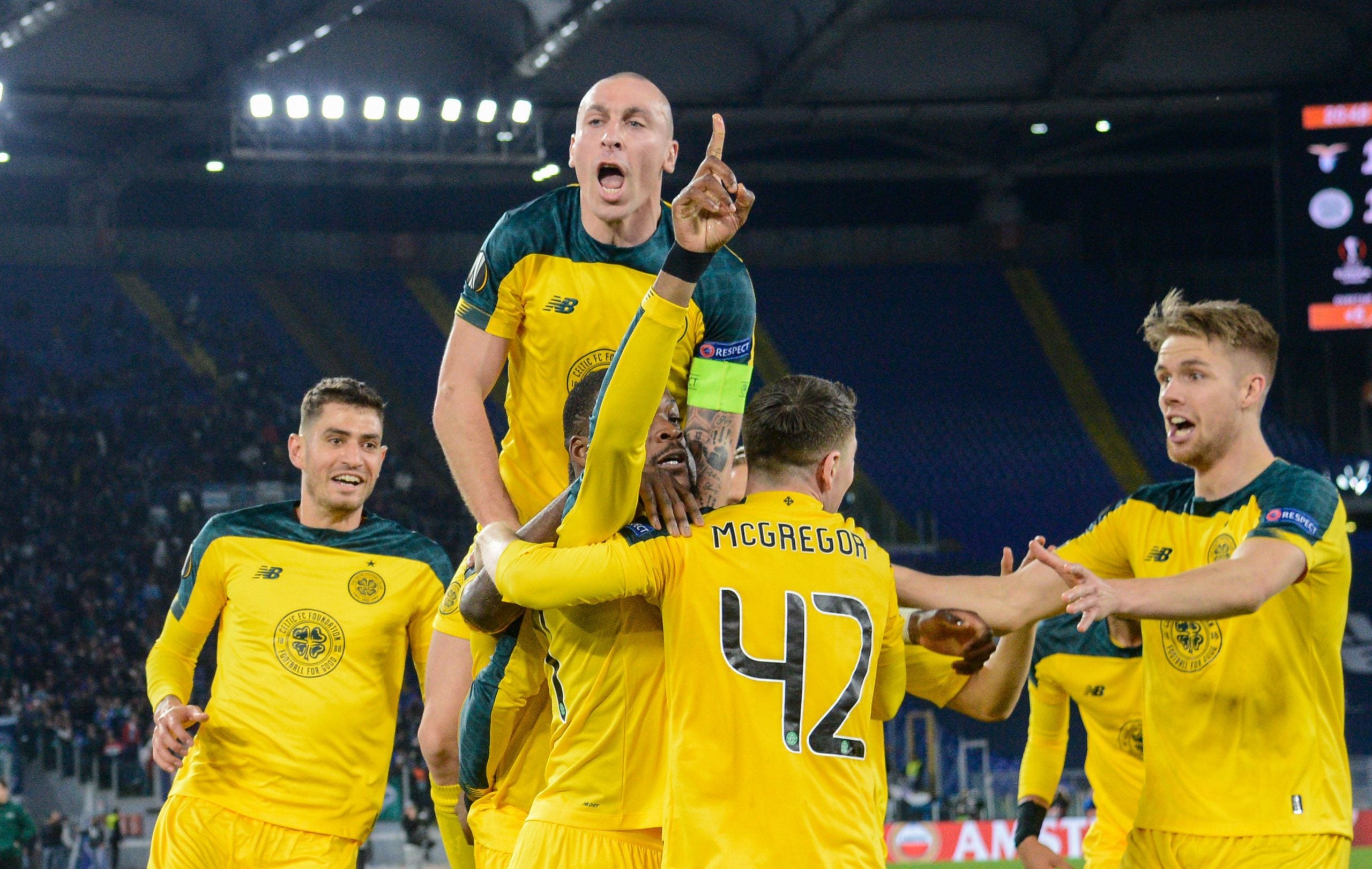 Celtic got the result of the season in Rome last year
