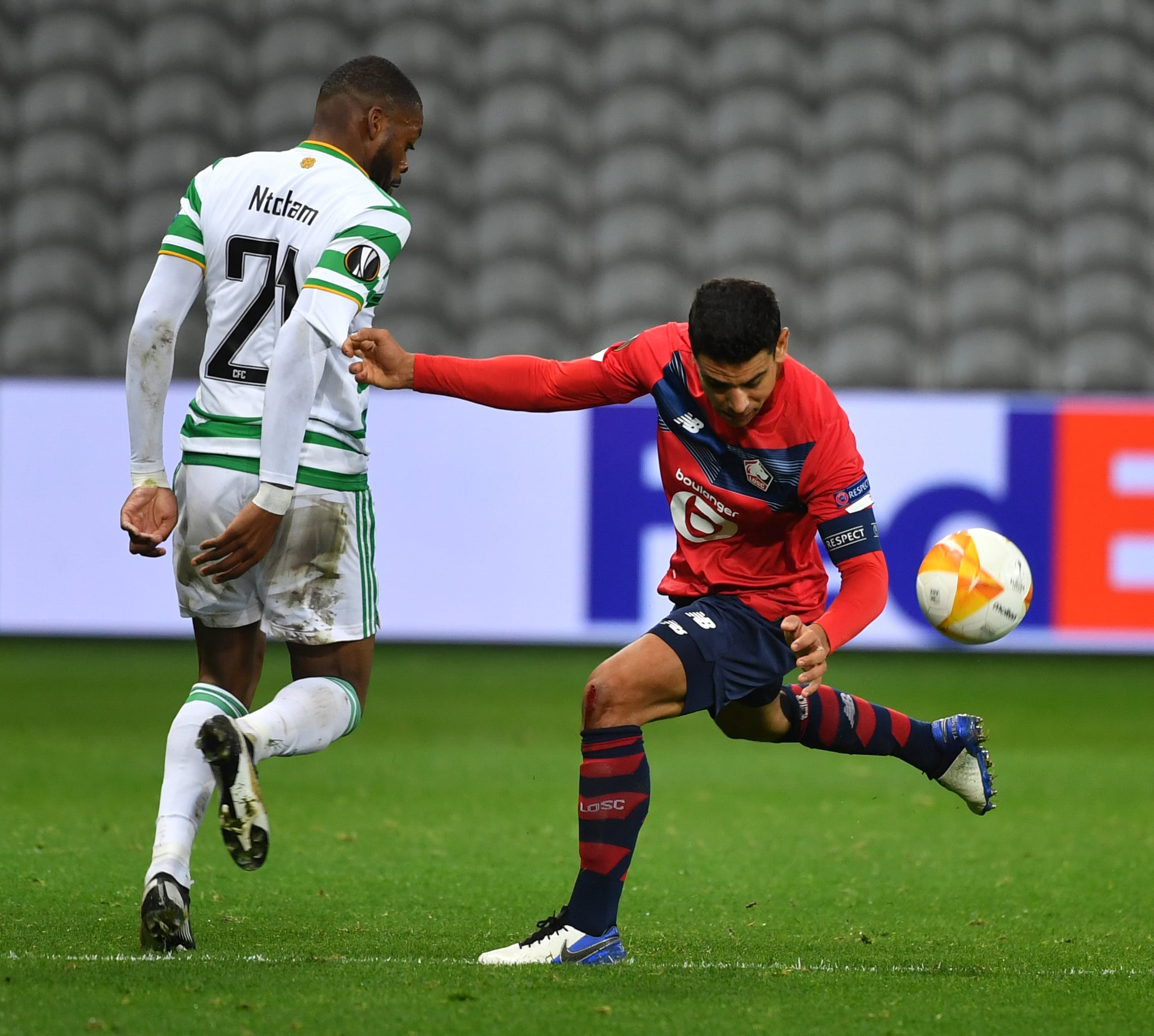 Olivier Ntcham in action against Lille