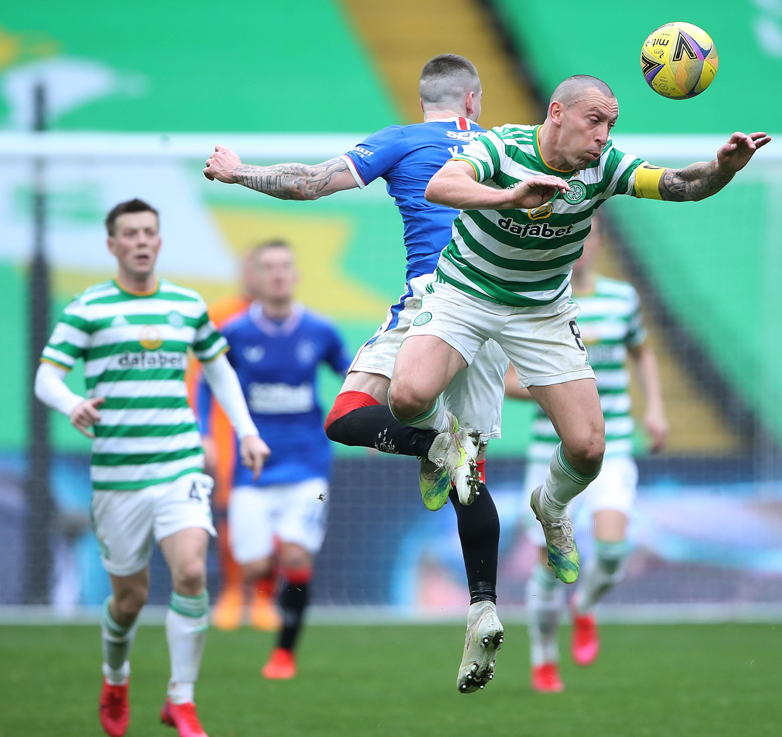 Scott Brown in action against Rangers