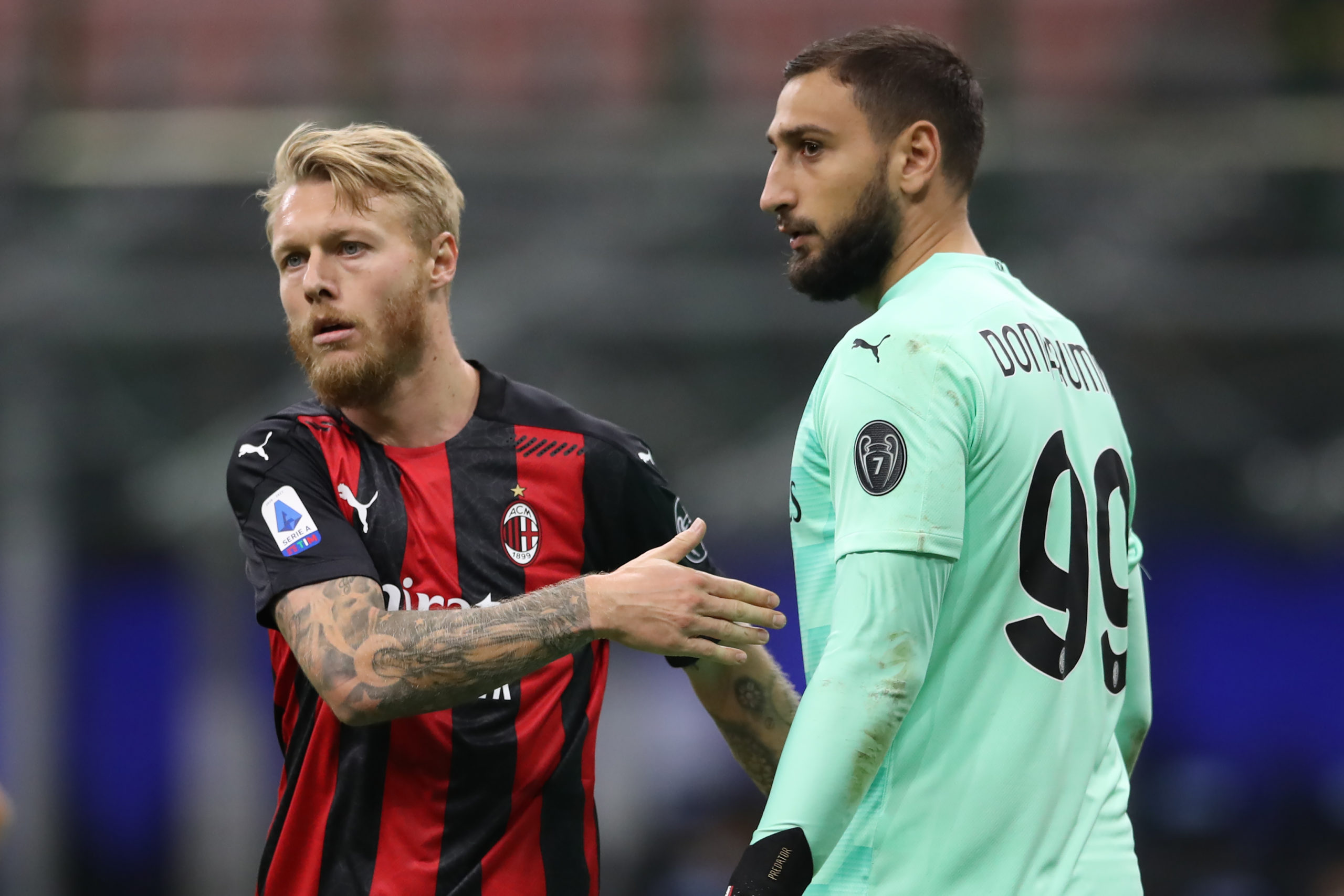 Kjaer had a solid game for Milan