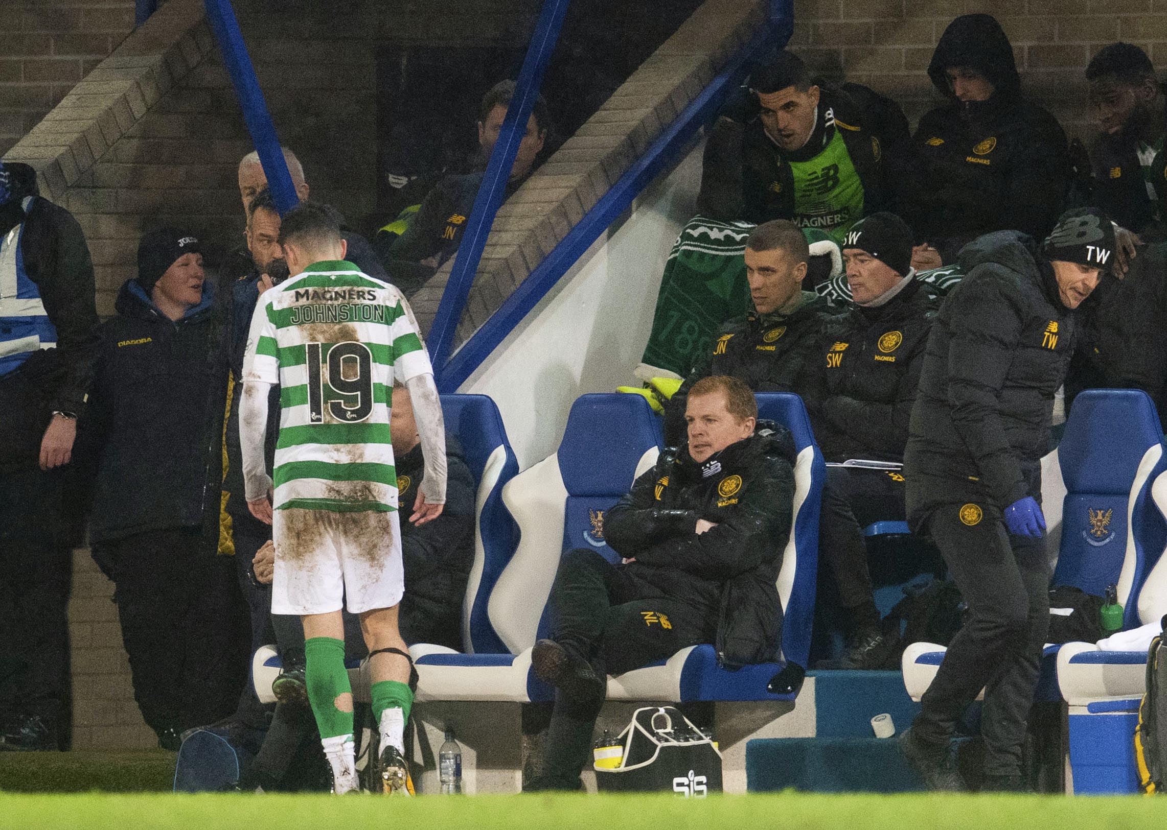 Celtic winger Mikey Johnston was injured last season
