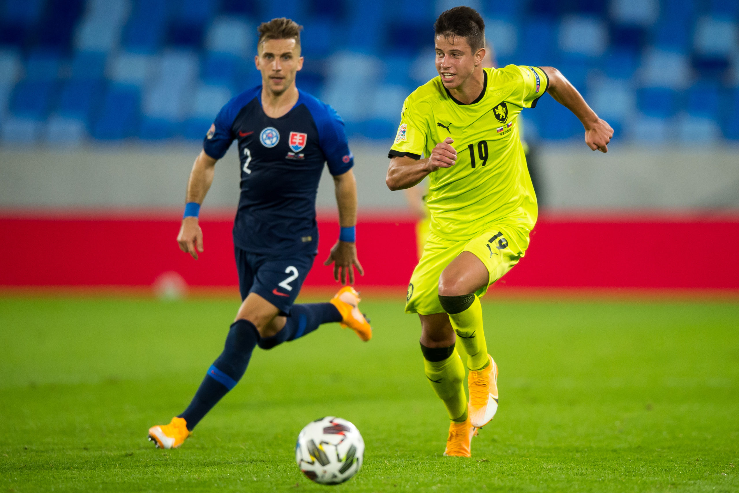 Sparta Prague's Adam Hlozek in action