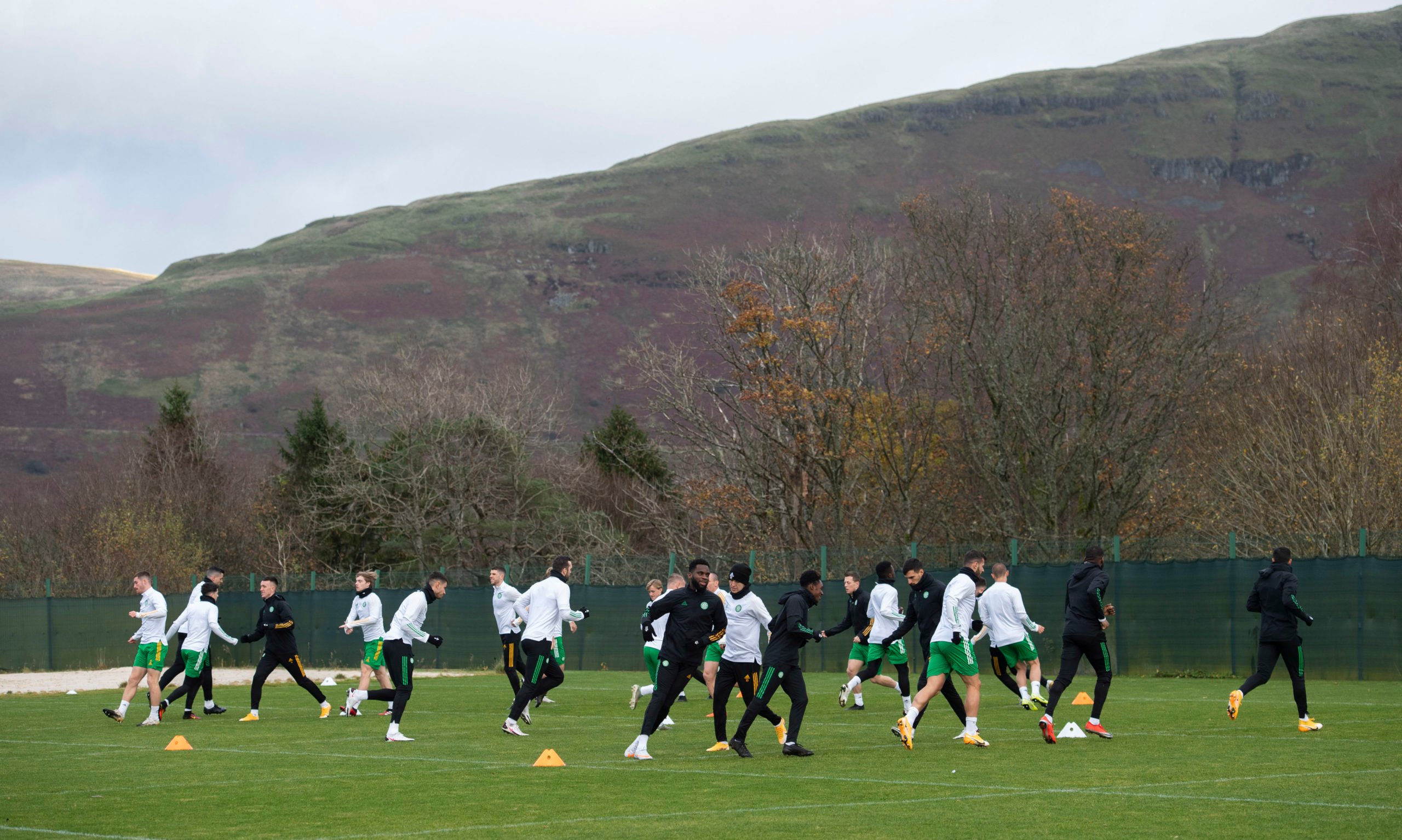 Celtic training at Lennoxtown