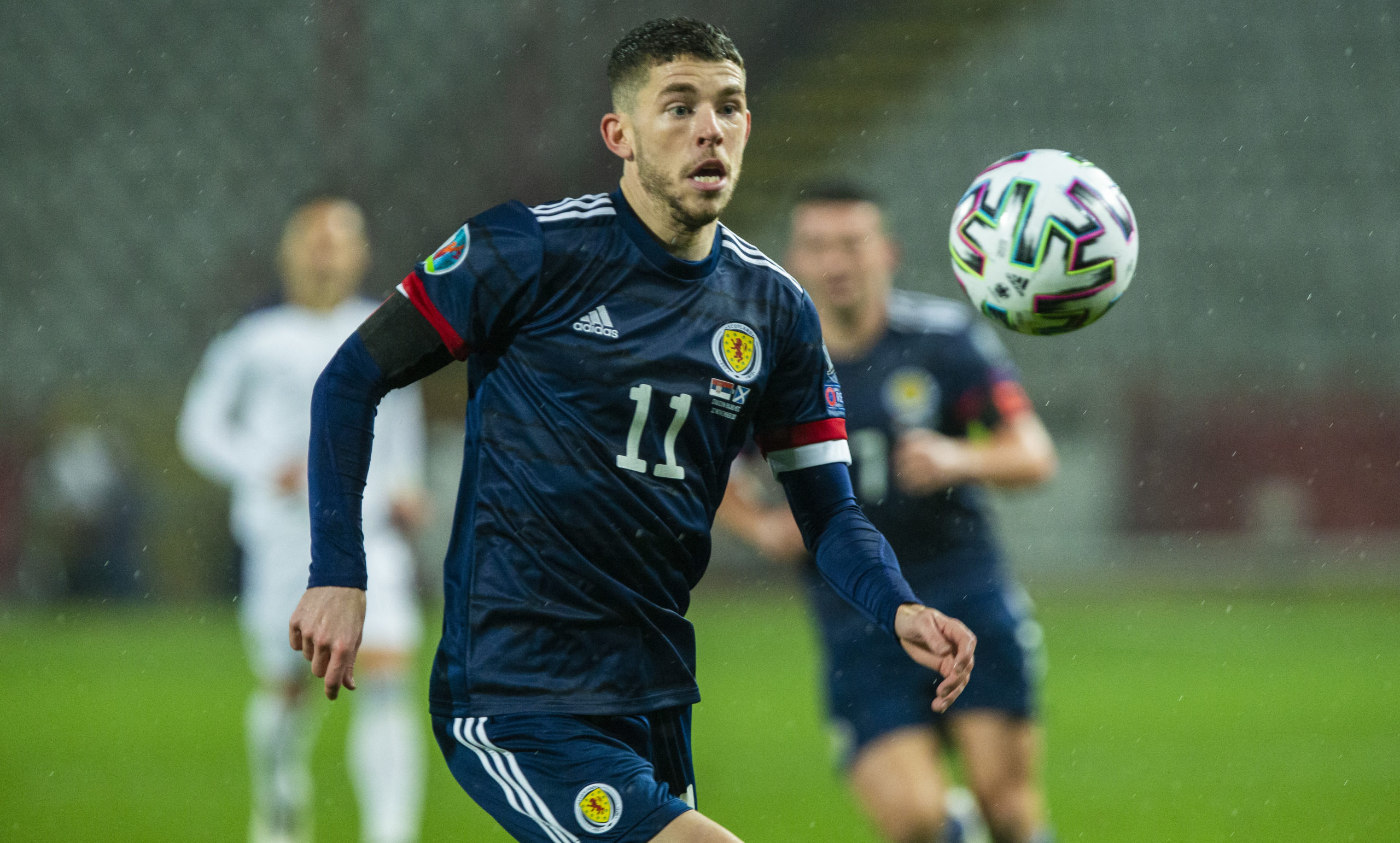 Ryan Christie in action for Scotland