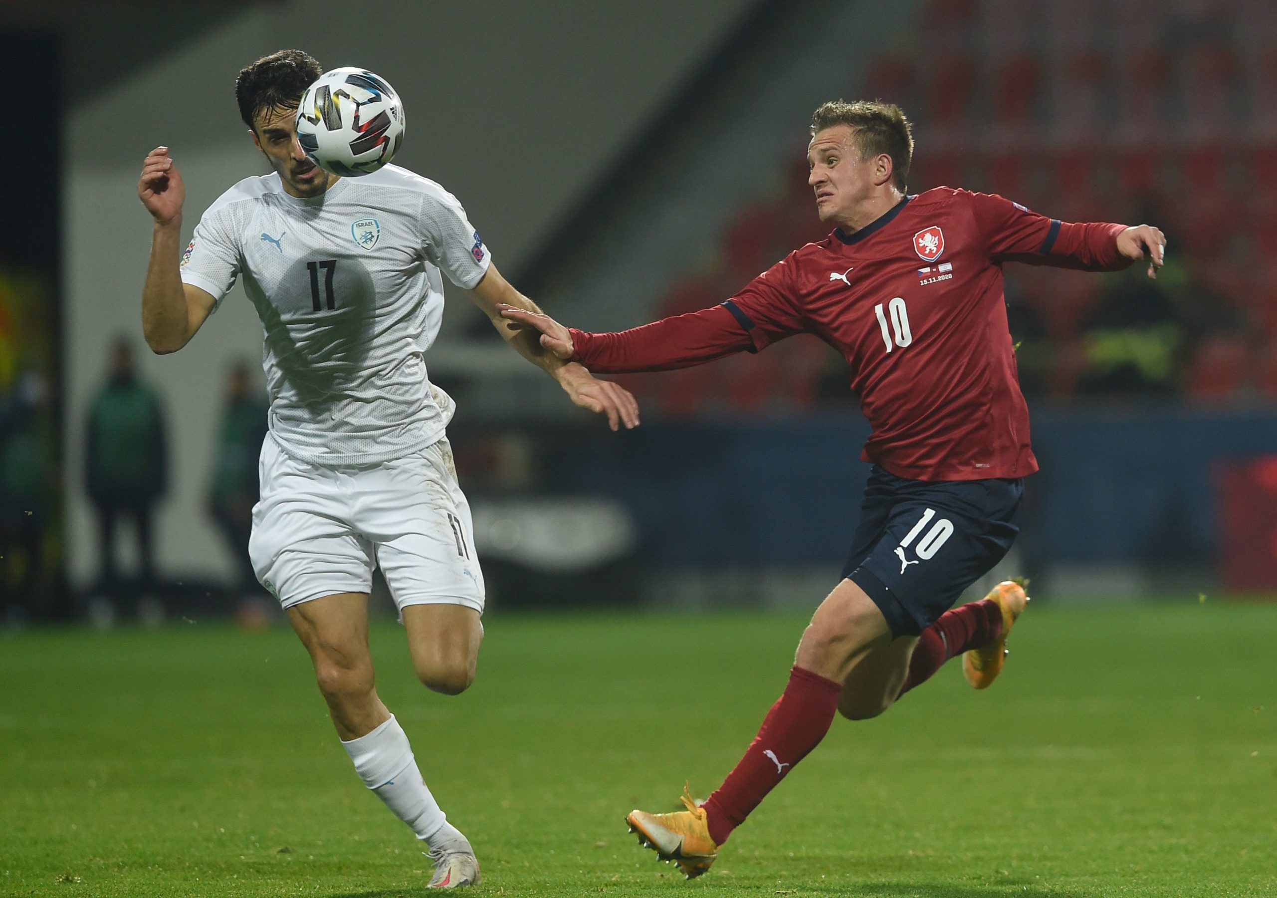 Celtic's Hatem Elhamed in action for Israel