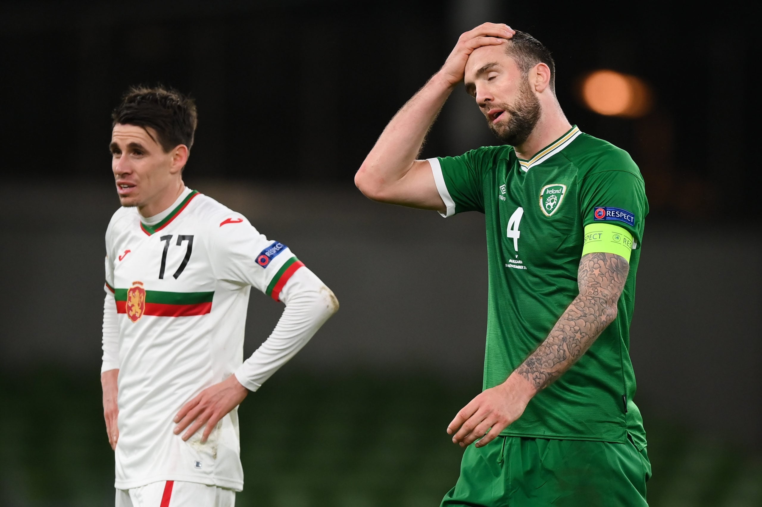 Duffy in action for Ireland