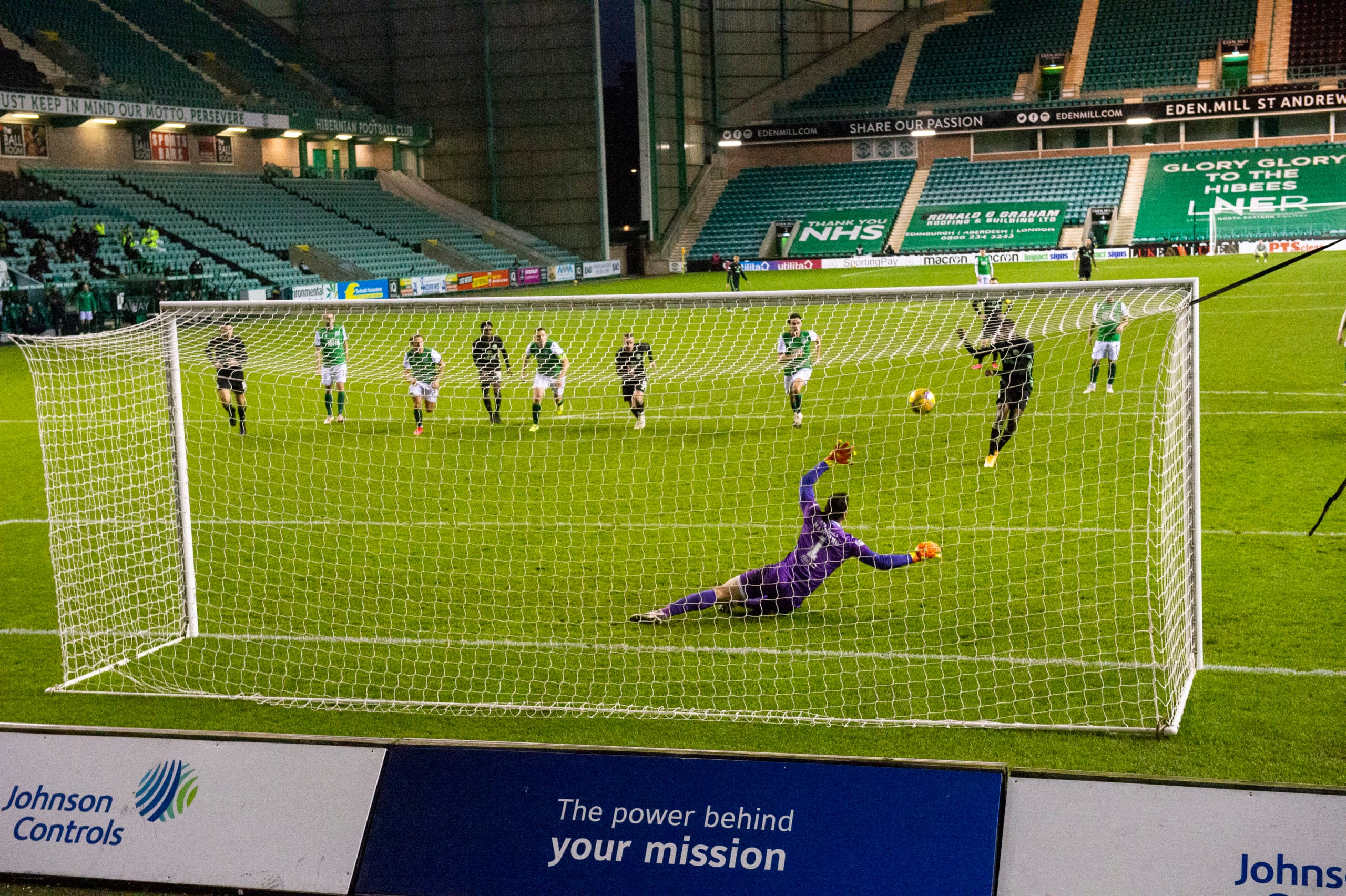 Celtic striker Odsonne Edouard scores at Easter Road