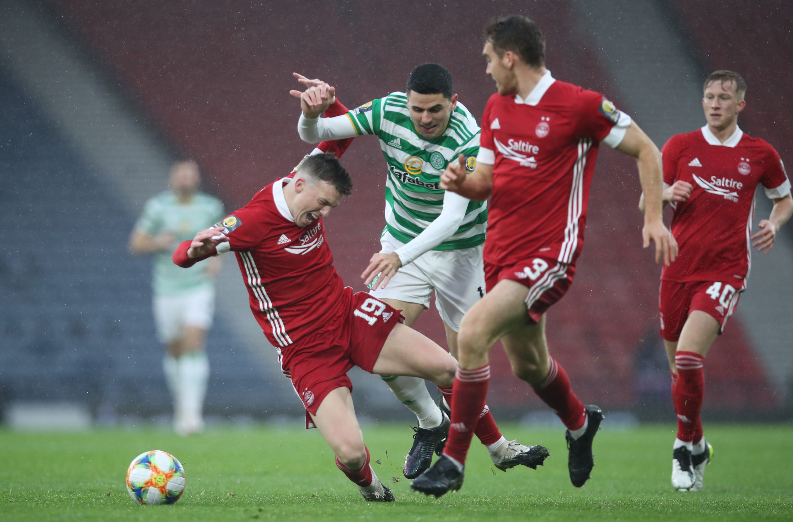 Celtic star Tom Rogic in action against Aberdeen