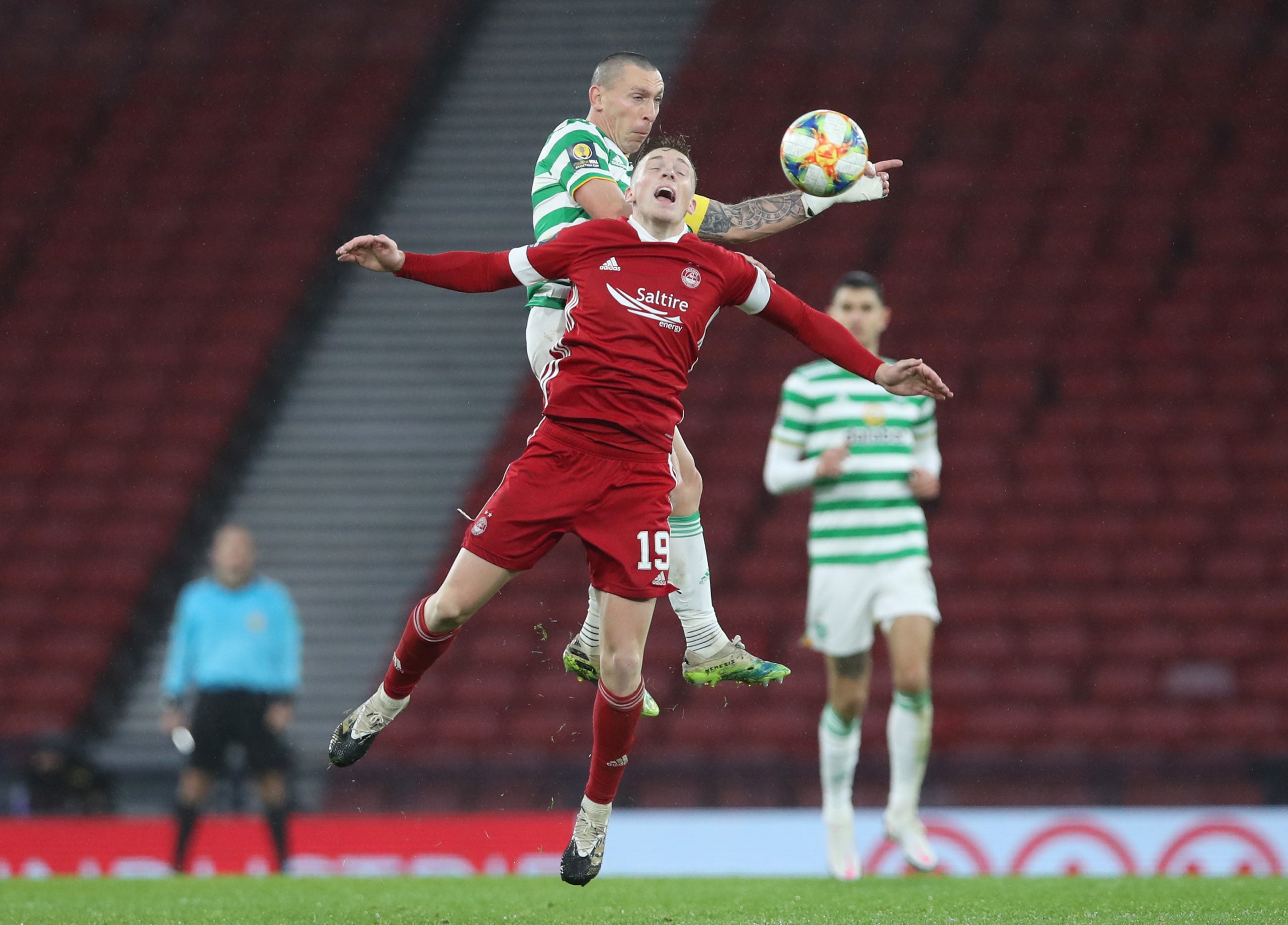 Celtic captain Scott Brown in action vs Aberdeen