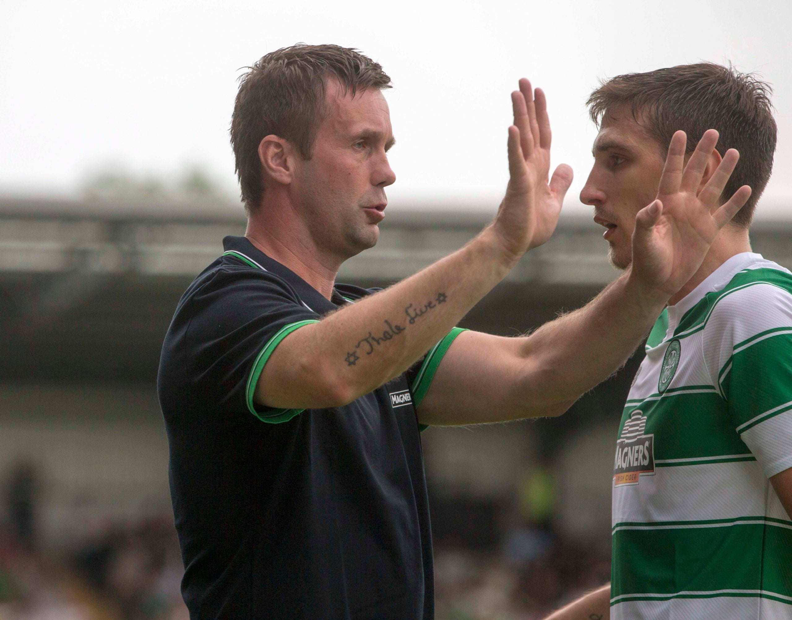 Ronny Deila and Stefan Scepovic