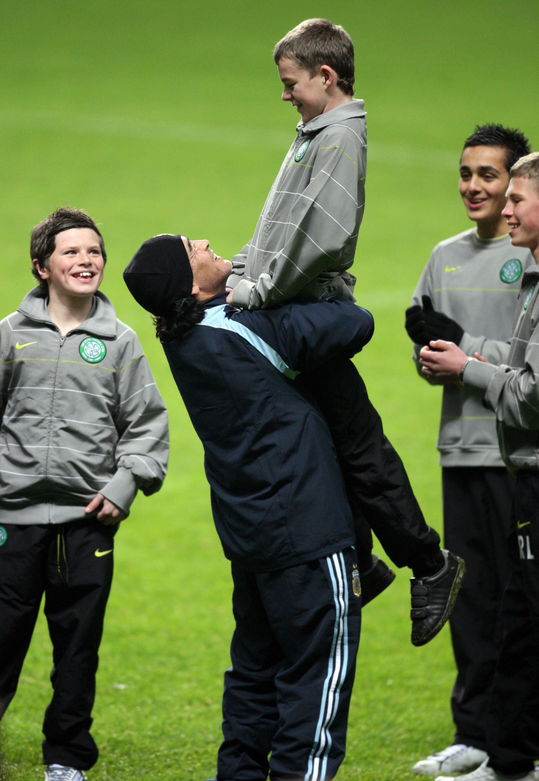 Diego Maradona at Celtic Park