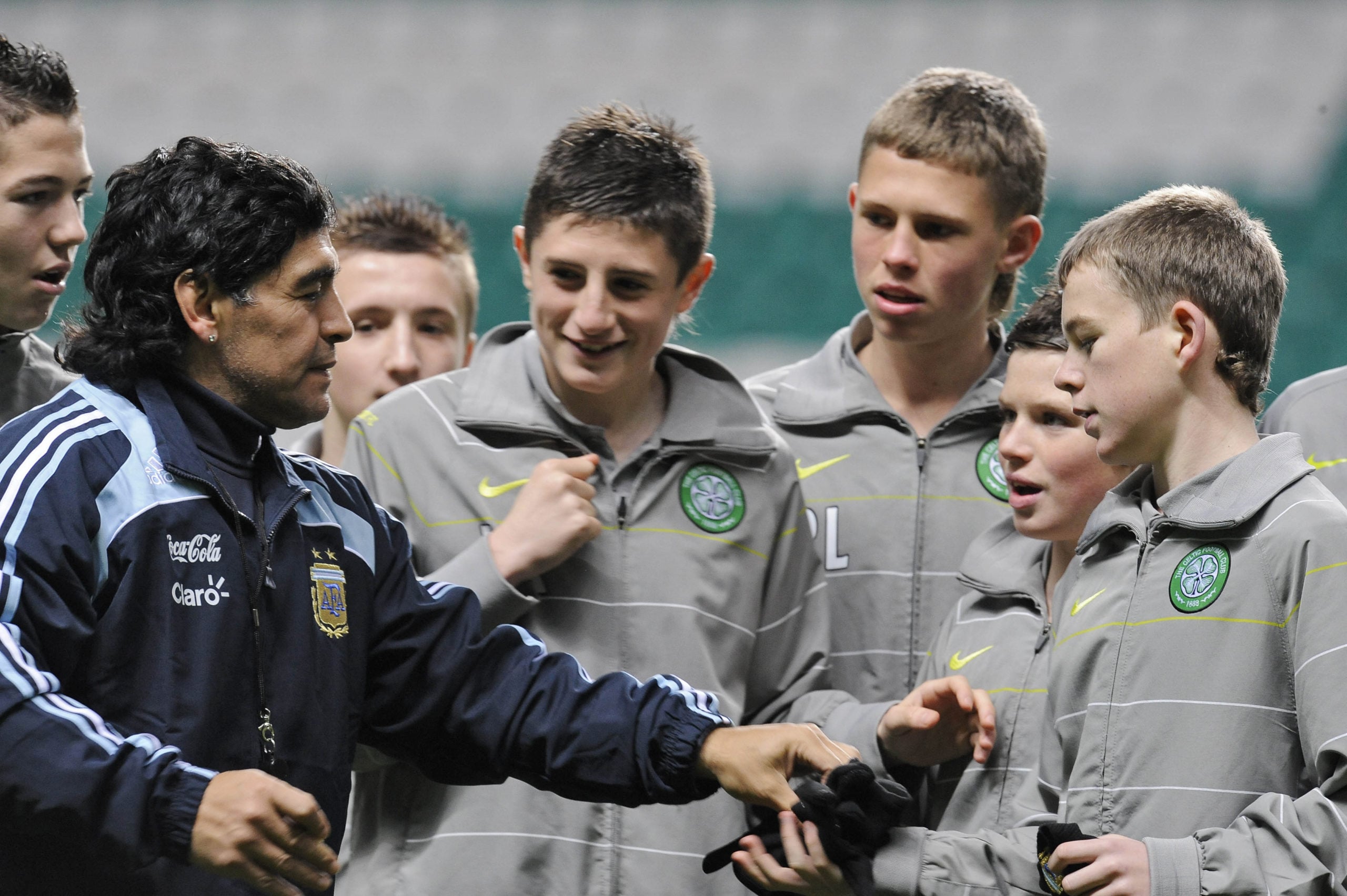 Diego Maradona at Celtic Park