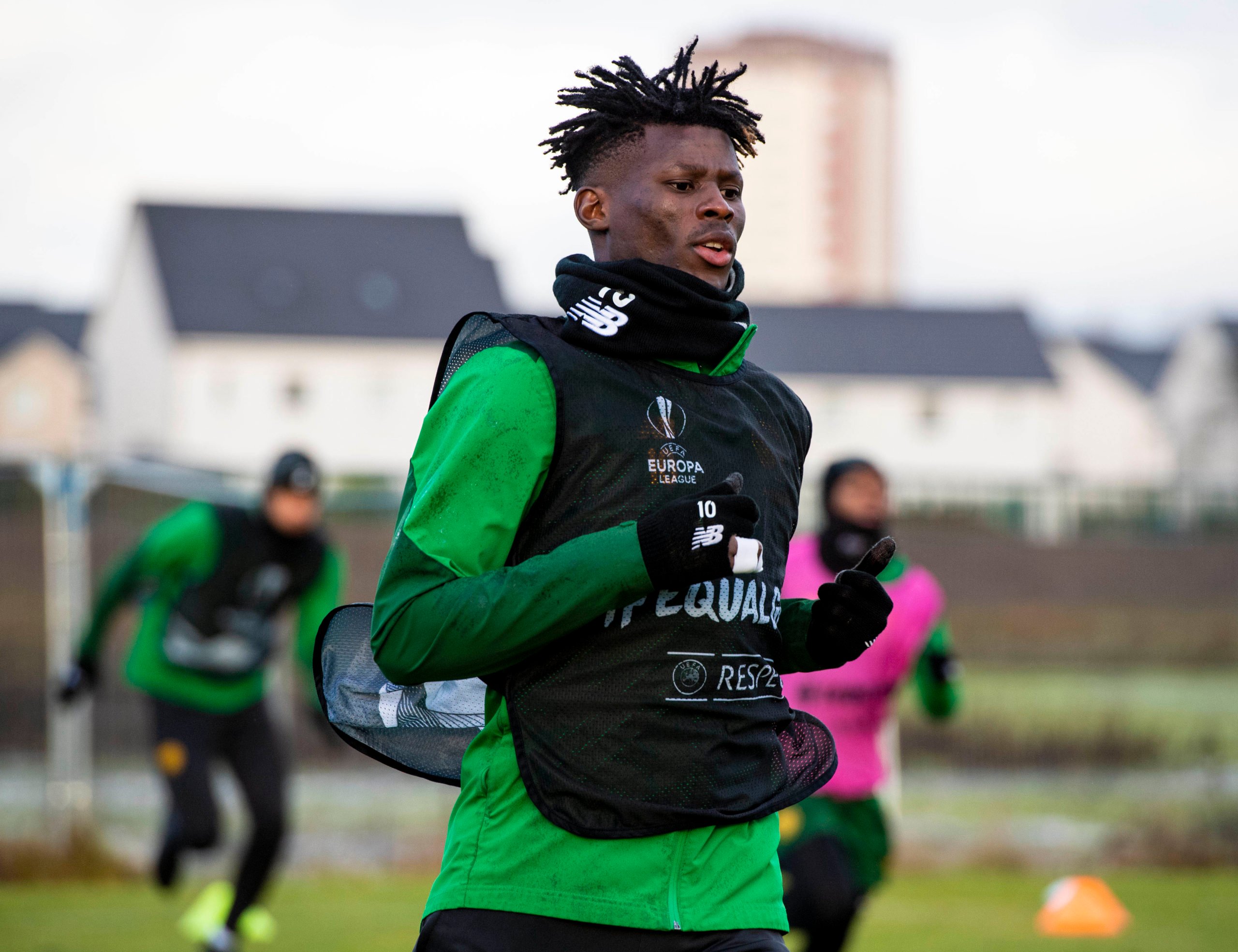 Vakoun Bayo in Celtic training